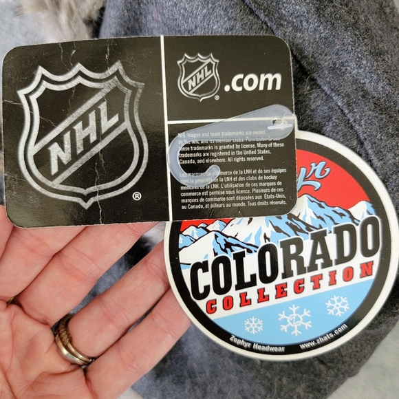 NWT NHL Zephyr Colorado Collection Chicago Blackhawks Wool Blend Ear Flaps Hat - Picture 5 of 6